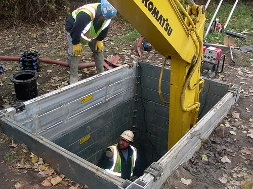 Efficiency Production HDHT-8 Steel Trench Box with spreader Arch